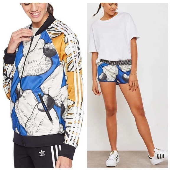 Adidas Originals X Farm Superstar Track jacket‎ and Shorts Set - Picture 1 of 13